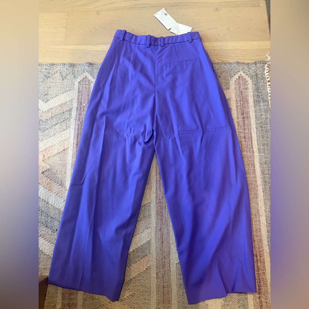 NWT Cos Purple Wool Trousers - 10 - Picture 5 of 9